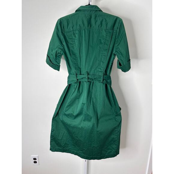 Derek Lam Evergreen Utility Dress Forest Green size 6 /42 - Picture 5 of 9